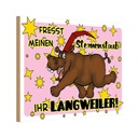 Holzschild 20x30 cm Fresst meinen Sternenstaub Dekoration