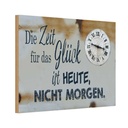 Holzschild 20x30 cm Zeit für das Glück heute nicht Dekoration