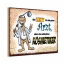 Holzschild 20x30 cm die Zeit ist ein guter Arzt aber Spruch Zitat