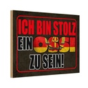 Holzschild 20x30 cm ich bin stolz ein Ossi zu sein Dekoration