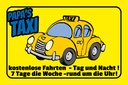 Holzschild 20x30 cm Papa`s Taxi kostenlose Fahrten Dekoration