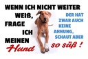 Holzschild 20x30 cm wenn ich nicht weiter weiß Hund Spruch Zitat