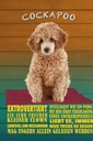 Holzschild 30x20 cm Cockapoo Hund kleiner Clown Tier Haustier