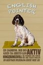 Holzschild 30x20 cm English Pointer Jagdhund aktiv Tier Haustier