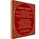 Holzschild 30x20 cm Alkohol Prost Bier unser