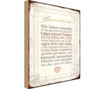 Holzschild 30x20 cm Hausordnung Haus Spruch Zitat