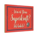 Holzschild 20x30 cm was deine Superkraft ich häkele Spruch Zitat