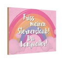 Holzschild 20x30 cm Friss meinen Sternenstaub Spruch Zitat