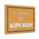 Holzschild 20x30 cm vor dem ersten Kaffee Klappe Essen Trinken