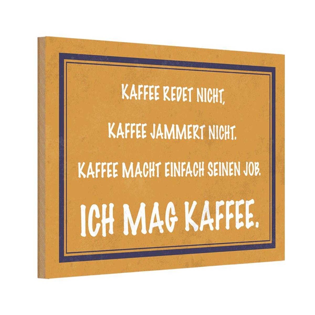 Holzschild 20x30 cm ich mag Kaffee Geschenk
