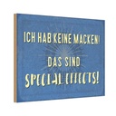 Holzschild 20x30 cm ich hab keine Macken Dekoration