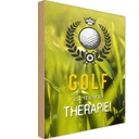 Holzschild 30x20 cm Golf ist meine Therapie Sport Hobby