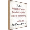 Holzschild 30x20 cm du bist einfach Lieblingsmensch Spruch Zitat