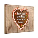 Holzschild 20x30 cm Engel ohne Flügel nennt man Mama Spruch Zitat