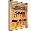 Holzschild 30x20 cm bei uns ist immer was los Zirkus