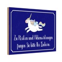 Holzschild 20x30 cm zu Risiken fragen Sie Einhorn Dekoration
