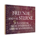 Holzschild 20x30 cm Freunde sind wie Sterne Spruch Zitat