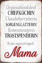 Holzschild 30x20 cm bei uns sagen wir einfach Mama