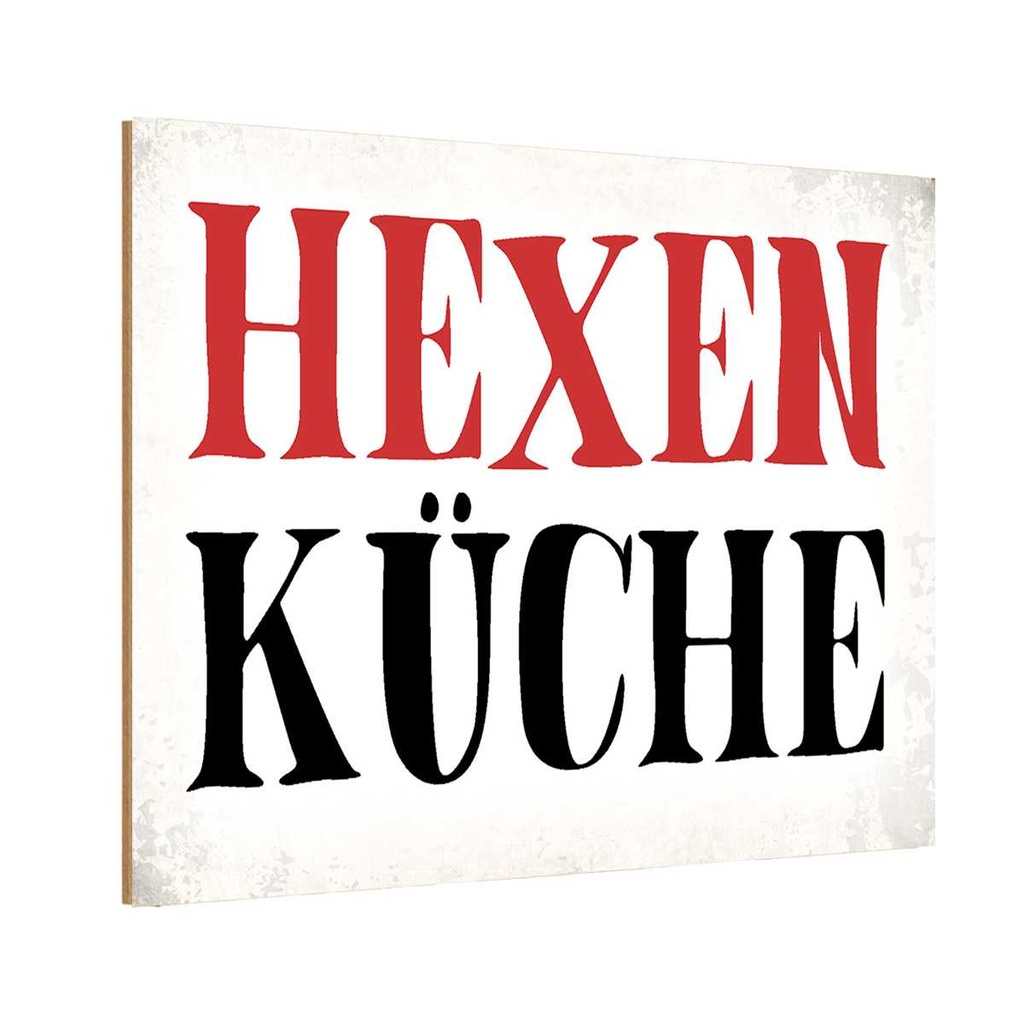 Holzschild 20x30 cm Hexen Küche Kochen
