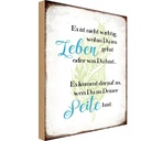 Holzschild 30x20 cm nicht wichtig wohin du gehst Dekoration