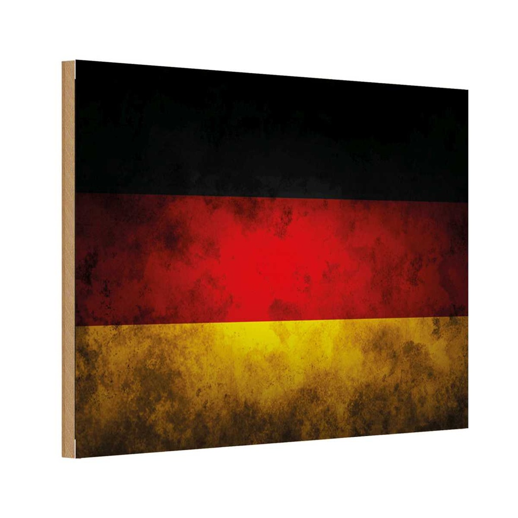 Holzschild 20x30 cm Deutschland Fahne Flagge Wappen