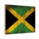 Holzschild 20x30 cm Jamaika Fahne Flagge Wappen