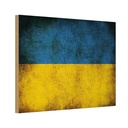 Holzschild 20x30 cm Ukraine Fahne Flagge Wappen