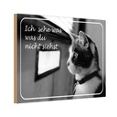 Holzschild 20x30 cm Katze ich sehe was du nicht siehst Tier Haustier