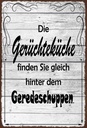 Holzschild 30x20 cm Gerüchteküche Geredeschuppen Dekoration