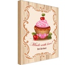 Holzschild 30x20 cm Essen best Cupcake award with Love Trinken