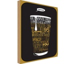 Holzschild 30x20 cm Shotgun Dosenstechen Bier Essen Trinken