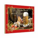 Holzschild 20x30 cm Leben ohne Bier ist sinnlos Essen Trinken