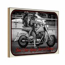Holzschild 20x30 cm Motorrad Bikerdon´t fear dying Auto Garage Werkstatt
