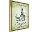 Holzschild 30x20 cm Alkohol 1920 Cognac Essen Trinken