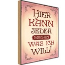 Holzschild 30x20 cm kann jeder machen was will Dekoration