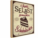 Holzschild 30x20 cm Muttis selbst gemachter Kuchen Familie Freunde