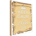 Holzschild 30x20 cm Keep Calm and carry on