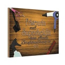 Holzschild 20x30 cm Friseurin Superhelding Beruf Arbeit
