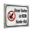 Holzschild 20x30 cm unser Garten kein Hunde-Klo Geschenk