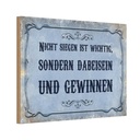 Holzschild 20x30 cm nicht siegen ist wichtig sonder Spruch Zitat