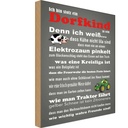 Holzschild 30x20 cm ich bin stolz Dorfkind zu sein Dekoration