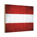 Holzschild 20x30 cm Österreich Fahne Flagge Wappen