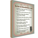 Holzschild 30x20 cm du bist Katzenliebhaber wenn Dekoration
