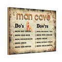 Holzschild 20x30 cm Man Cave Do´s Don´ts Männer Frauen