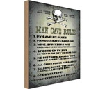 Holzschild 30x20 cm Man cave rules wine spritzers Männer Frauen