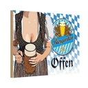 Holzschild 20x30 cm Biergarten offen Bier Bayern Essen Trinken
