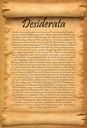 Holzschild 30x20 cm Desiderata Gedicht Max Ehrmann Dekoration