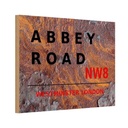 Holzschild 20x30 cm Abbey Road NW8 Dekoration