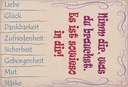 Holzschild 30x20 cm Nimm dir was du brauchst Liebe Dekoration