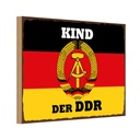 Holzschild 20x30 cm Kind der DDR Deutschland
